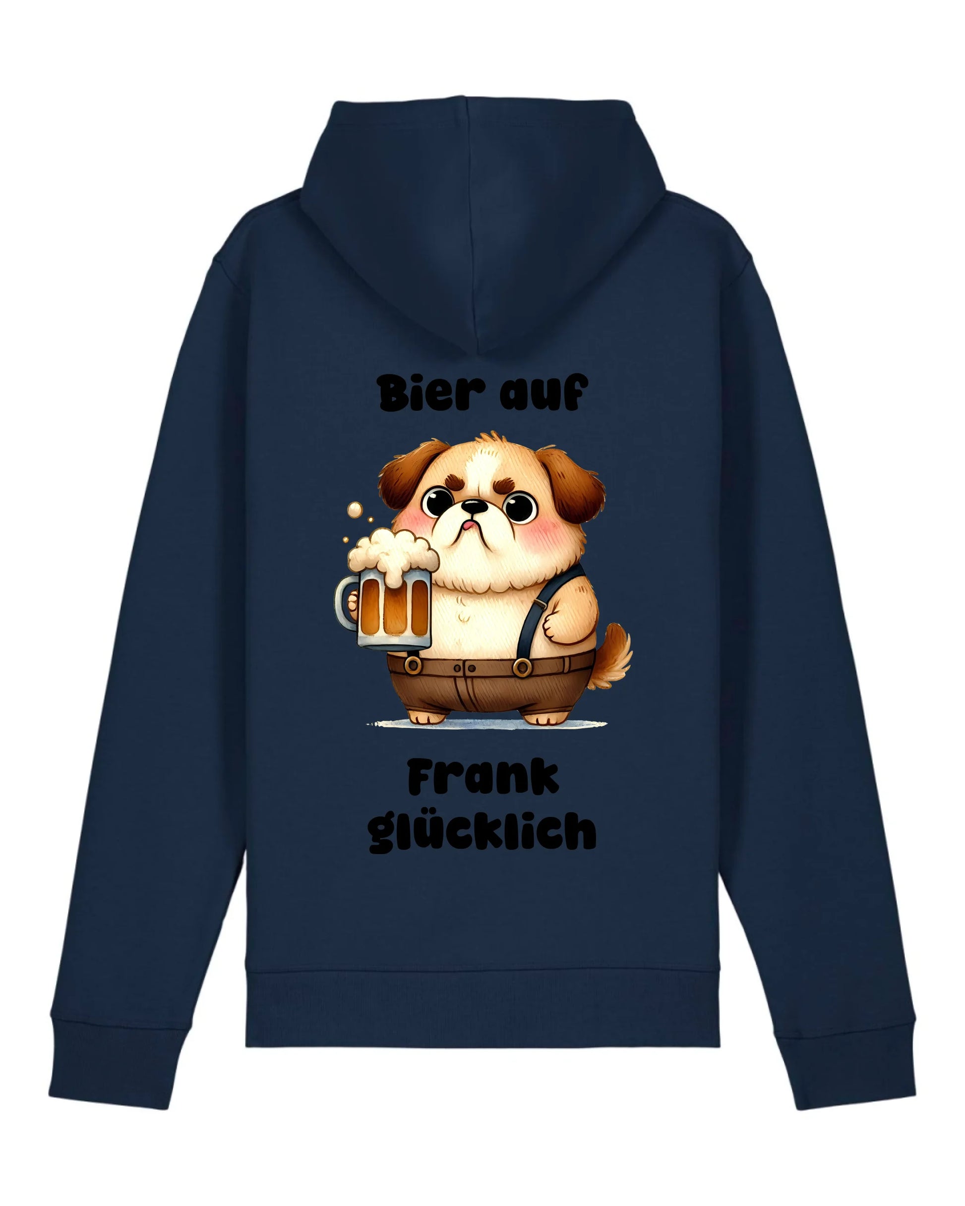 Bier auf - Organic Unisex Hoodie (personalisierbar) Drummer 2.0 Hoodie ST ST French-Navy