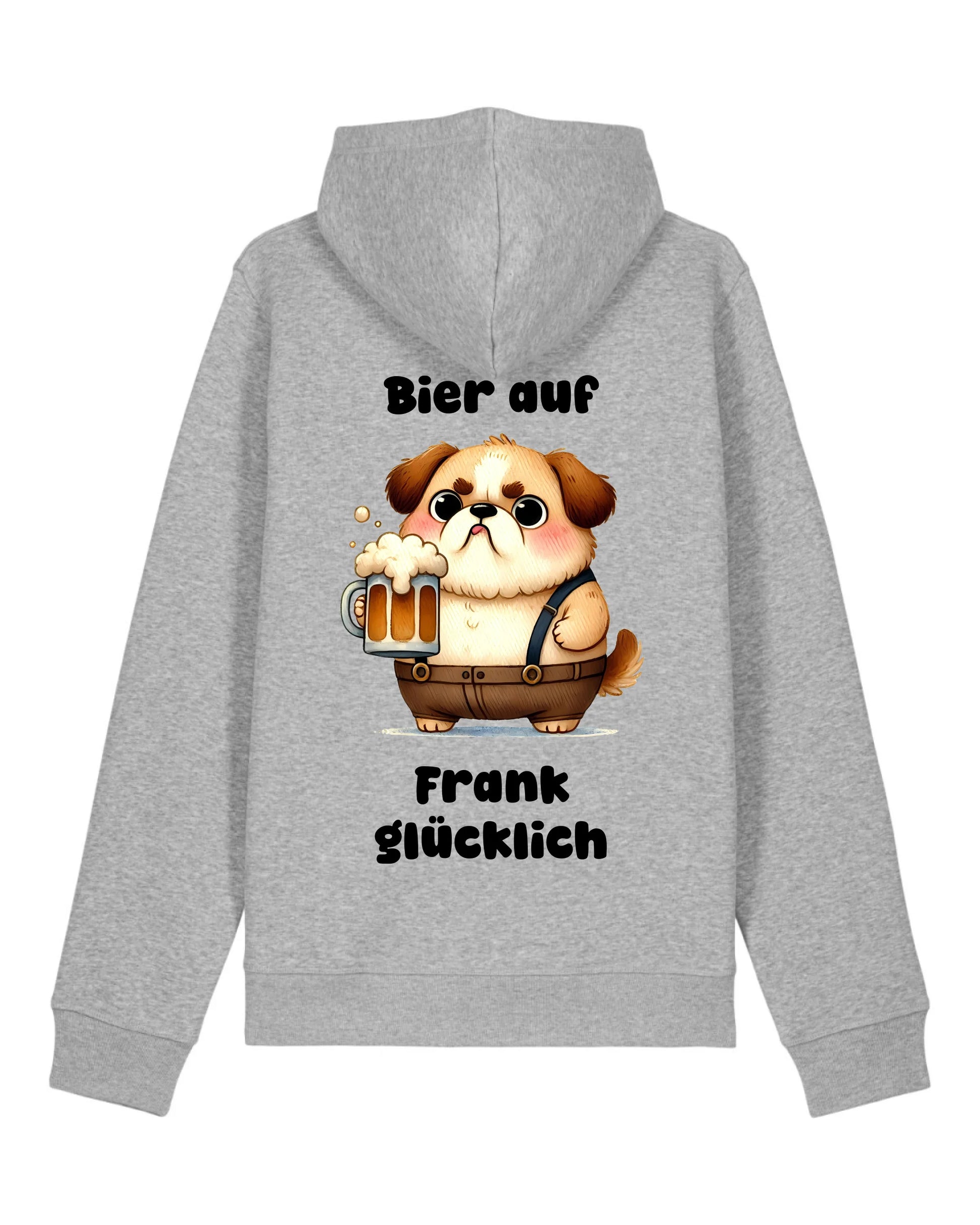 Bier auf - Organic Unisex Hoodie (personalisierbar) Drummer 2.0 Hoodie ST ST Heather-Grey