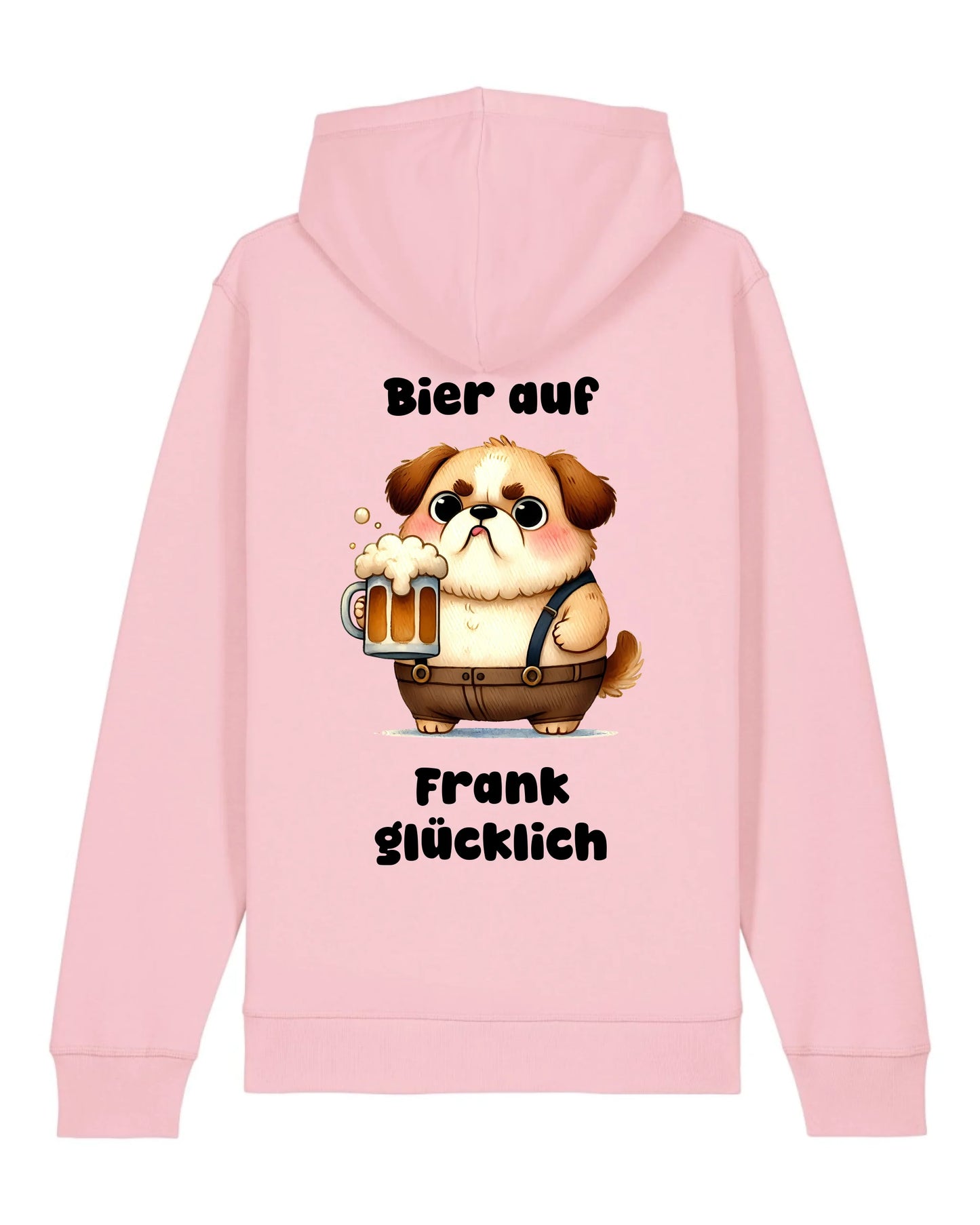 Bier auf - Organic Unisex Hoodie (personalisierbar) Drummer 2.0 Hoodie ST ST Cotton-Pink