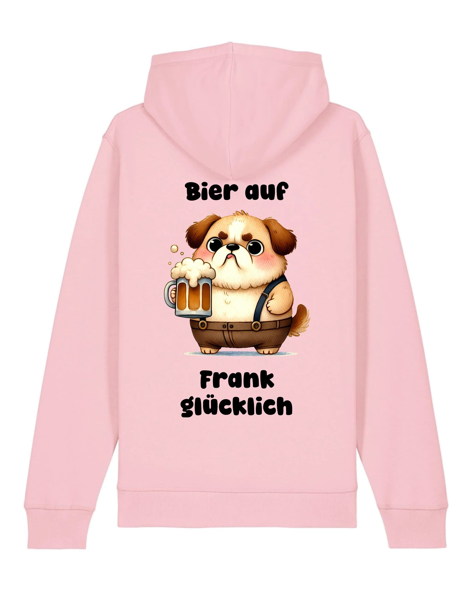 Bier auf - Organic Unisex Hoodie (personalisierbar) Drummer 2.0 Hoodie ST ST Cotton-Pink