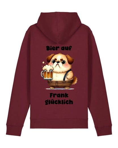 Bier auf - Organic Unisex Hoodie (personalisierbar) Drummer 2.0 Hoodie ST ST Burgundy