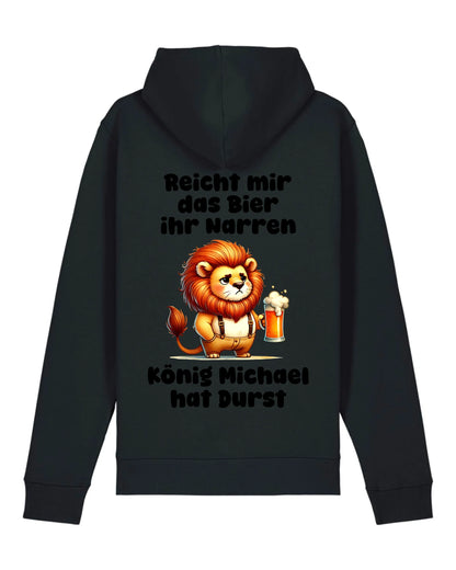 Der König hat Durst - Organic Unisex Hoodie (personalisierbar) Drummer 2.0 Hoodie ST ST Black