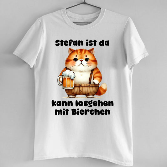 Bin da, kann losgehen - Organic Men's Shirt (personalisierbar)