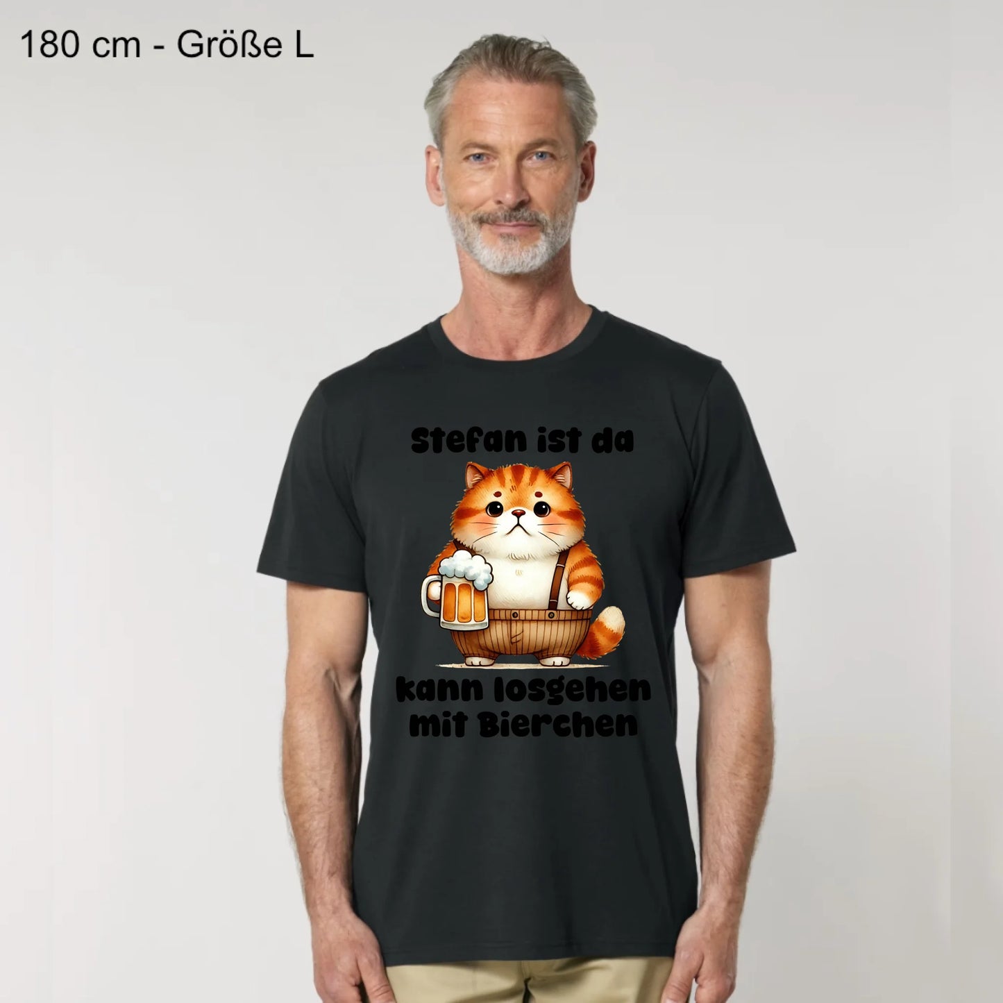 Bin da, kann losgehen - Organic Men's Shirt (personalisierbar)