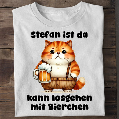 Bin da, kann losgehen - Organic Men's Shirt (personalisierbar) Crafter T-Shirt ST ST White