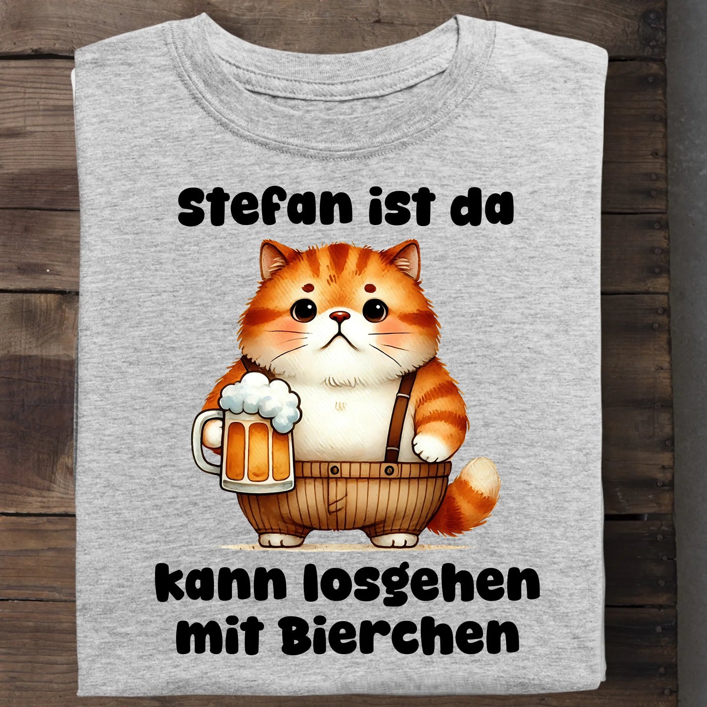 Bin da, kann losgehen - Organic Men's Shirt (personalisierbar) Crafter T-Shirt ST ST Heather-Grey