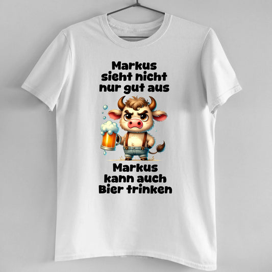 Ich sehe nicht nur gut aus - Organic Men's Shirt (personalisierbar)