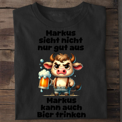 Ich sehe nicht nur gut aus - Organic Men's Shirt (personalisierbar) Crafter T-Shirt ST ST Black