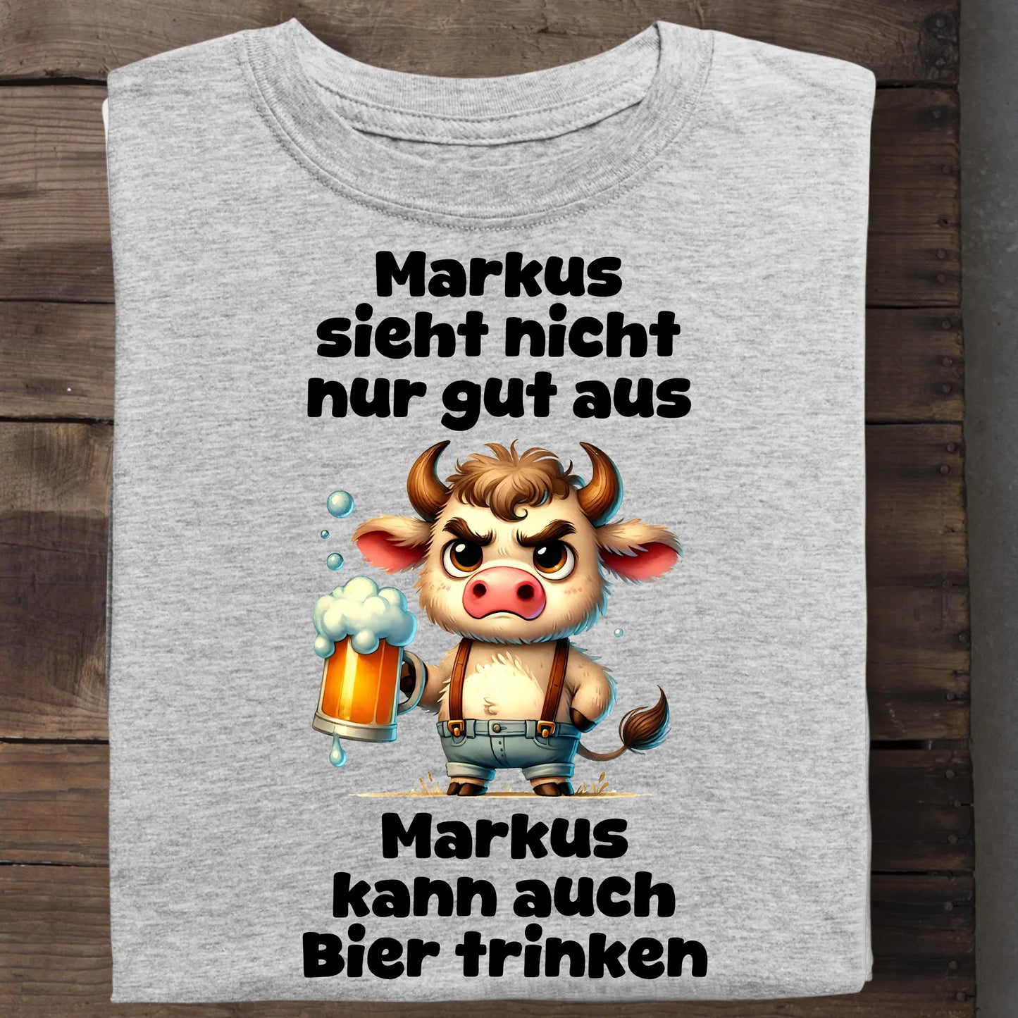 Ich sehe nicht nur gut aus - Organic Men's Shirt (personalisierbar) Crafter T-Shirt ST ST Heather-Grey