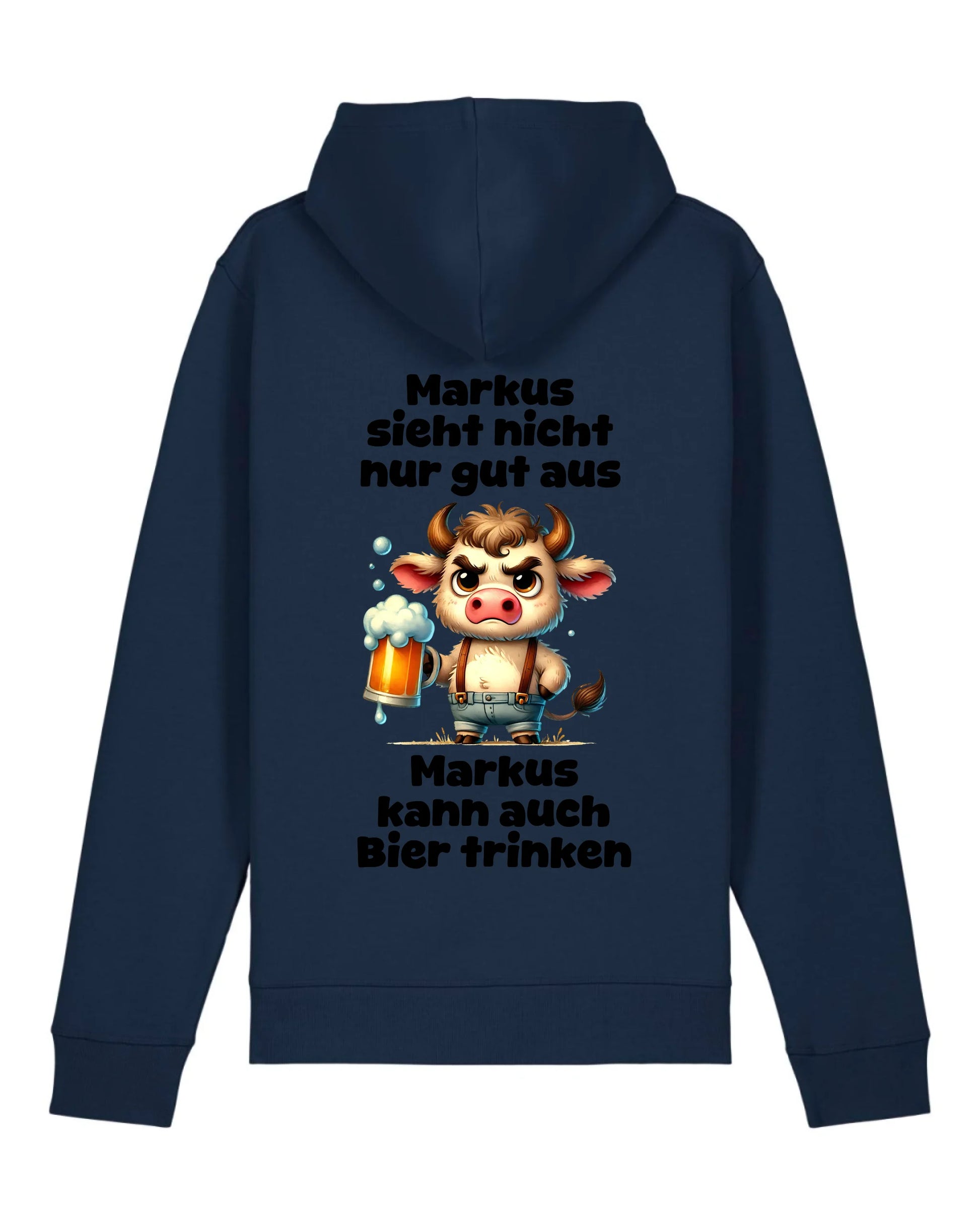 Ich sehe nicht nur gut aus - Organic Unisex Hoodie (personalisierbar) Drummer 2.0 Hoodie ST ST French-Navy