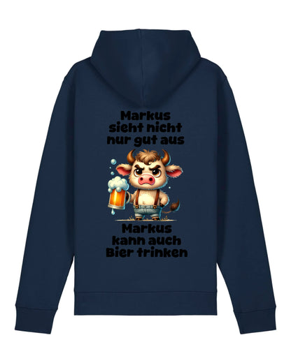 Ich sehe nicht nur gut aus - Organic Unisex Hoodie (personalisierbar) Drummer 2.0 Hoodie ST ST French-Navy