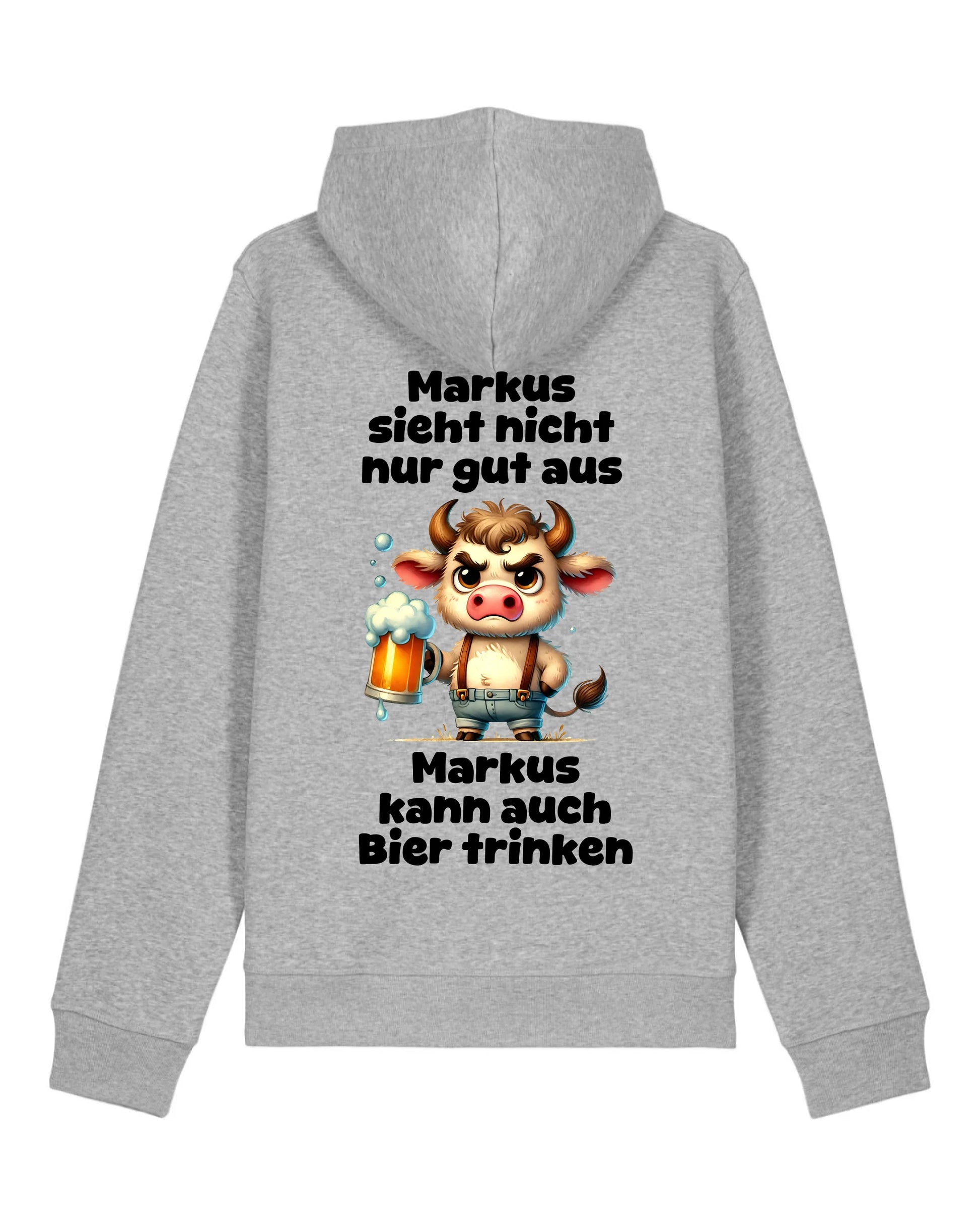 Ich sehe nicht nur gut aus - Organic Unisex Hoodie (personalisierbar) Drummer 2.0 Hoodie ST ST Heather-Grey