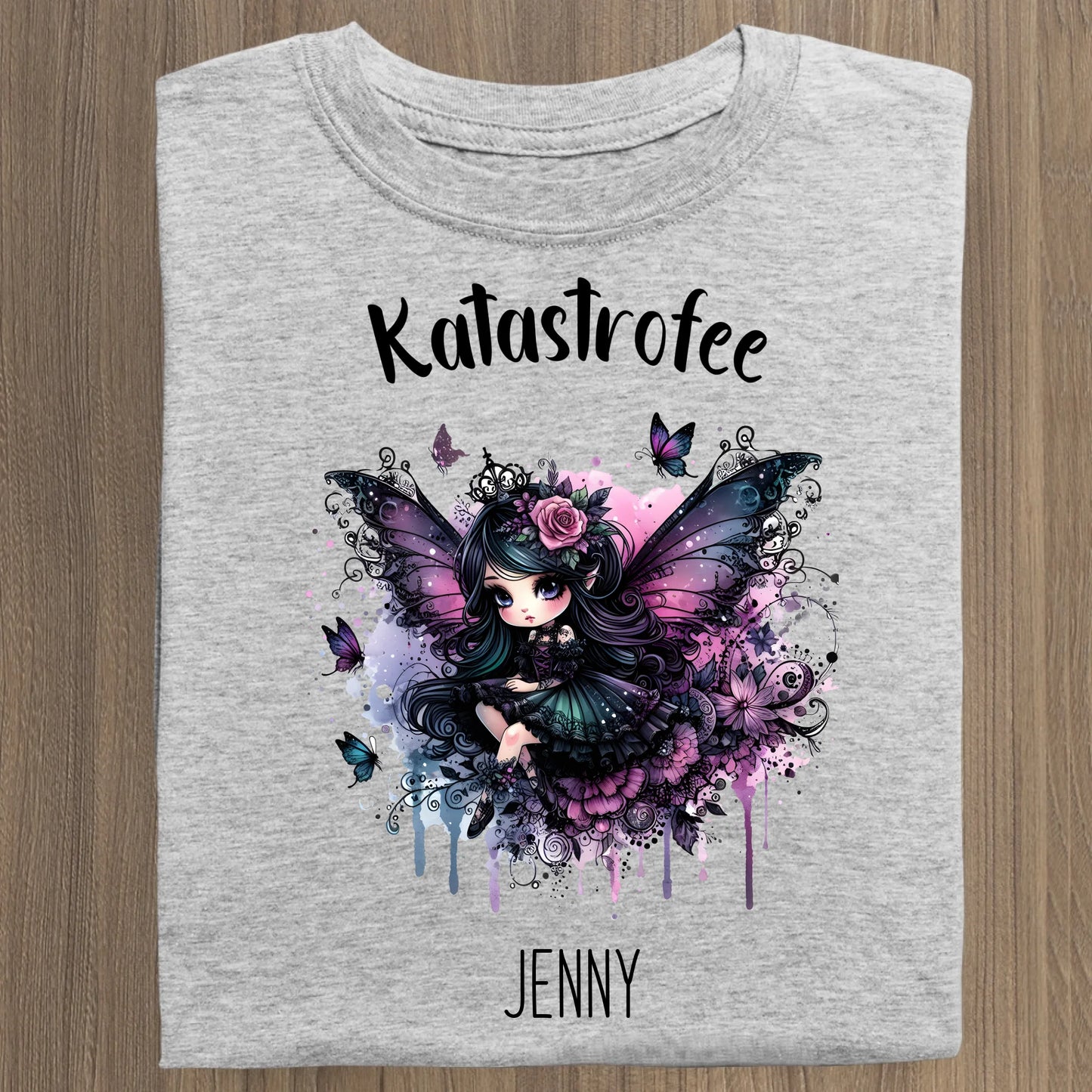 Katastrofee - Organic Women's Shirt (personalisierbar) Serena T-Shirt ST ST Heather-Grey