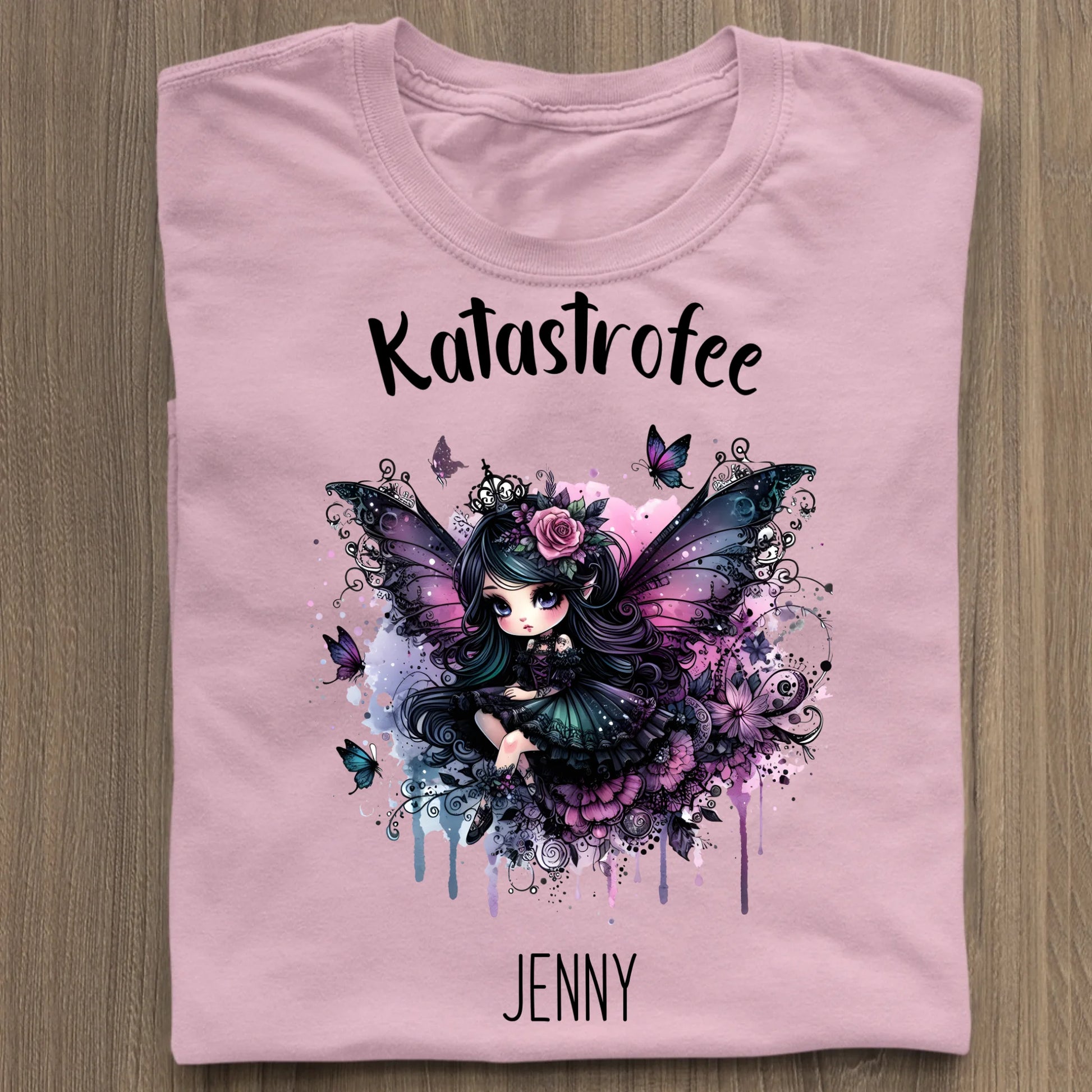 Katastrofee - Organic Women's Shirt (personalisierbar) Serena T-Shirt ST ST Cotton-Pink