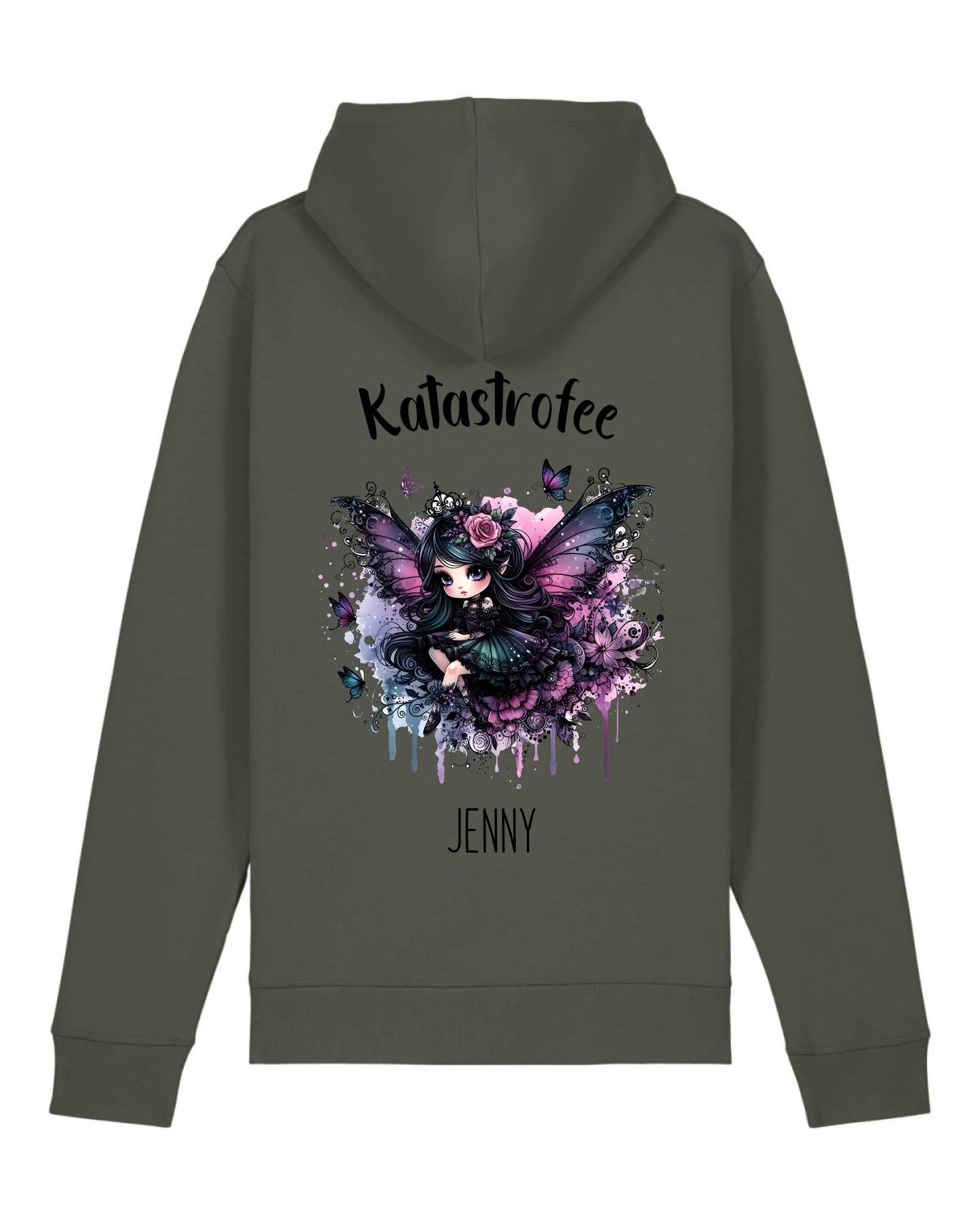 Katastrofee - Organic Unisex Hoodie (personalisierbar) Drummer 2.0 Hoodie ST ST Khaki