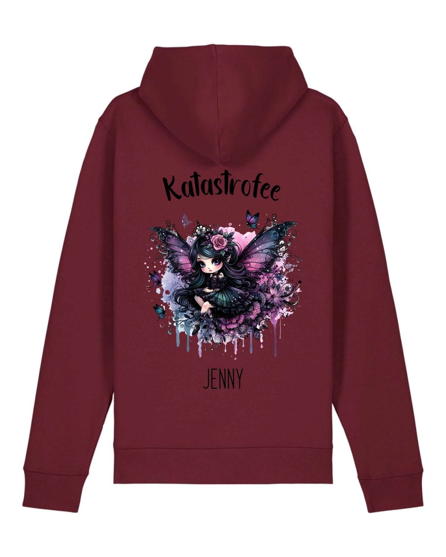 Katastrofee - Organic Unisex Hoodie (personalisierbar) Drummer 2.0 Hoodie ST ST Burgundy