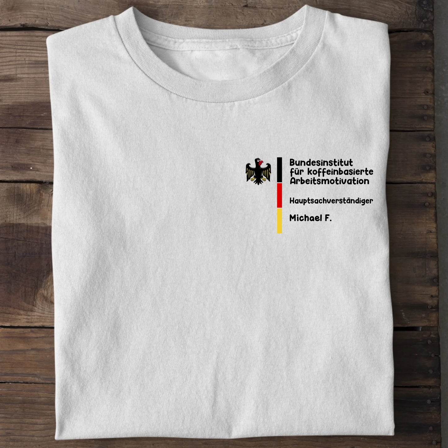 Bundesinstitut FREITEXT (gestalte nach deinen Wünschen) - Organic Men's Shirt (personalisierbar) Crafter T-Shirt ST ST White