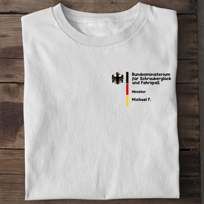 Bundesministerium für Schrauberglück und Fahrspaß - Organic Men's Shirt (personalisierbar) Crafter T-Shirt ST ST White