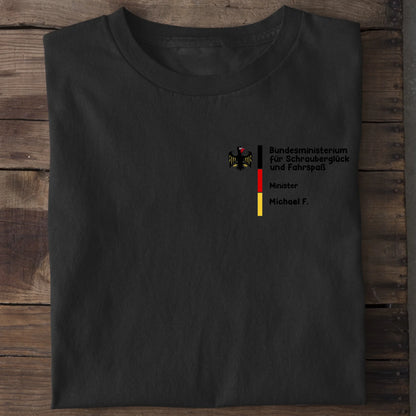 Bundesministerium für Schrauberglück und Fahrspaß - Organic Men's Shirt (personalisierbar) Crafter T-Shirt ST ST Black