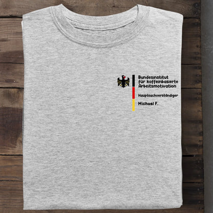 Bundesinstitut FREITEXT (gestalte nach deinen Wünschen) - Organic Men's Shirt (personalisierbar) Crafter T-Shirt ST ST Heather-Grey