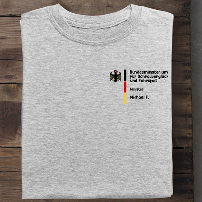 Bundesministerium für Schrauberglück und Fahrspaß - Organic Men's Shirt (personalisierbar) Crafter T-Shirt ST ST Heather-Grey