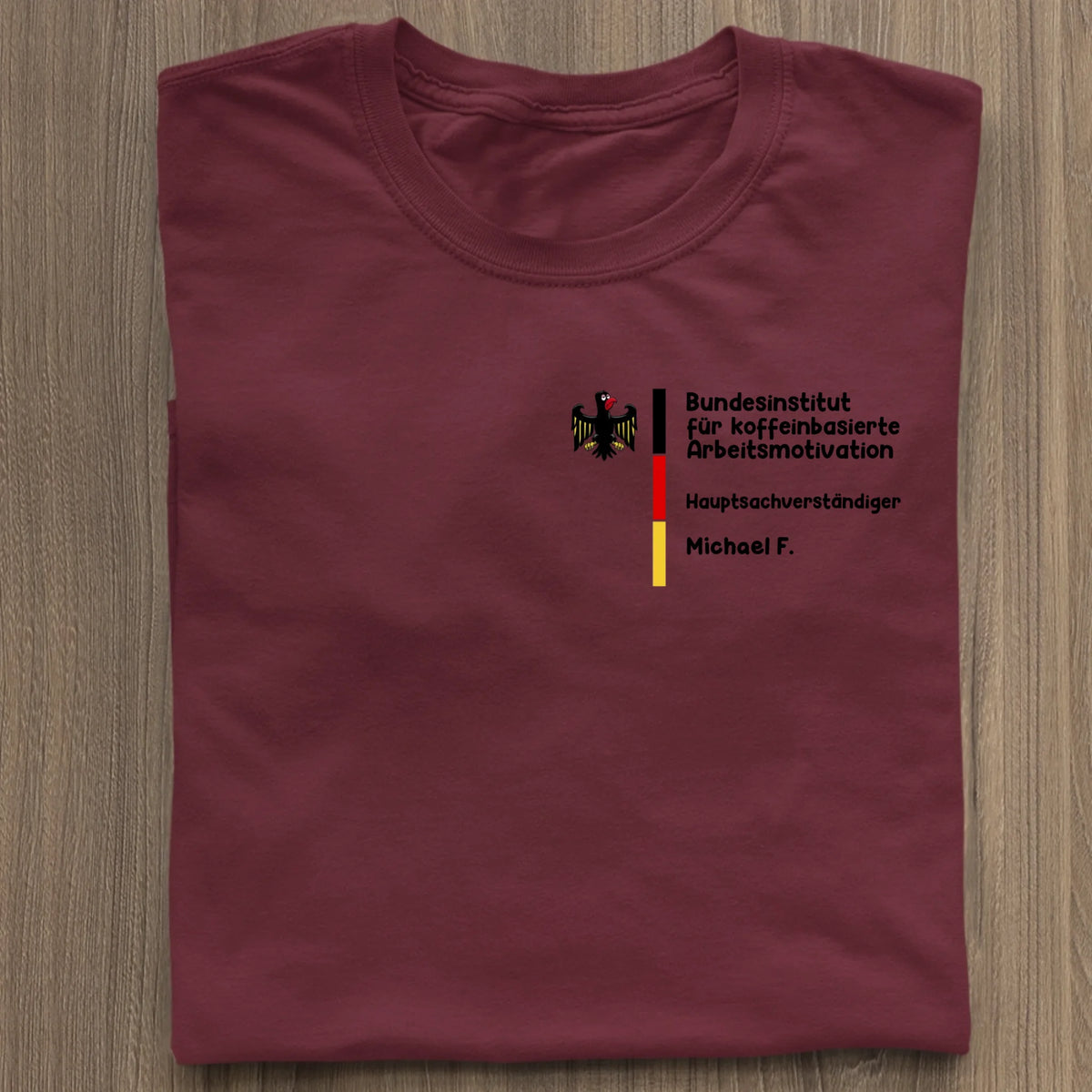 Bundesinstitut FREITEXT (gestalte nach deinen Wünschen) - Organic Women's Shirt (personalisierbar) Serena T-Shirt ST ST Burgundy