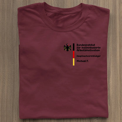 Bundesinstitut FREITEXT (gestalte nach deinen Wünschen) - Organic Women's Shirt (personalisierbar) Serena T-Shirt ST ST Burgundy