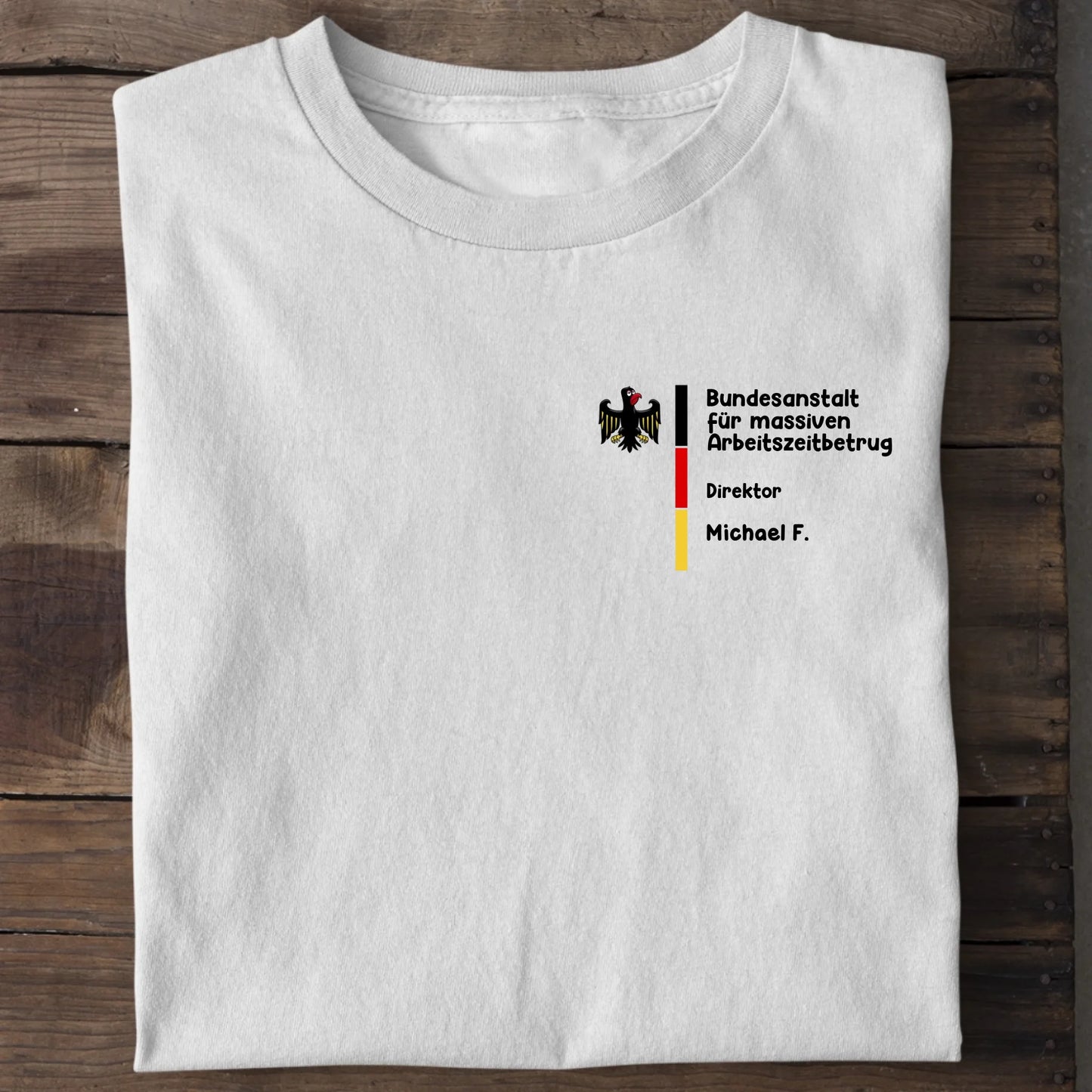 Bundesanstalt für massiven Arbeitszeitbetrug - Organic Men's Shirt (personalisierbar) Crafter T-Shirt ST ST White