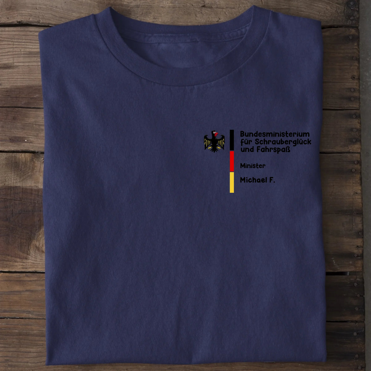 Bundesministerium für Schrauberglück und Fahrspaß - Organic Men's Shirt (personalisierbar) Crafter T-Shirt ST ST French-Navy