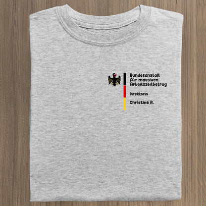Bundesanstalt für massiven Arbeitszeitbetrug - Organic Women's Shirt (personalisierbar) Serena T-Shirt ST ST Heather-Grey