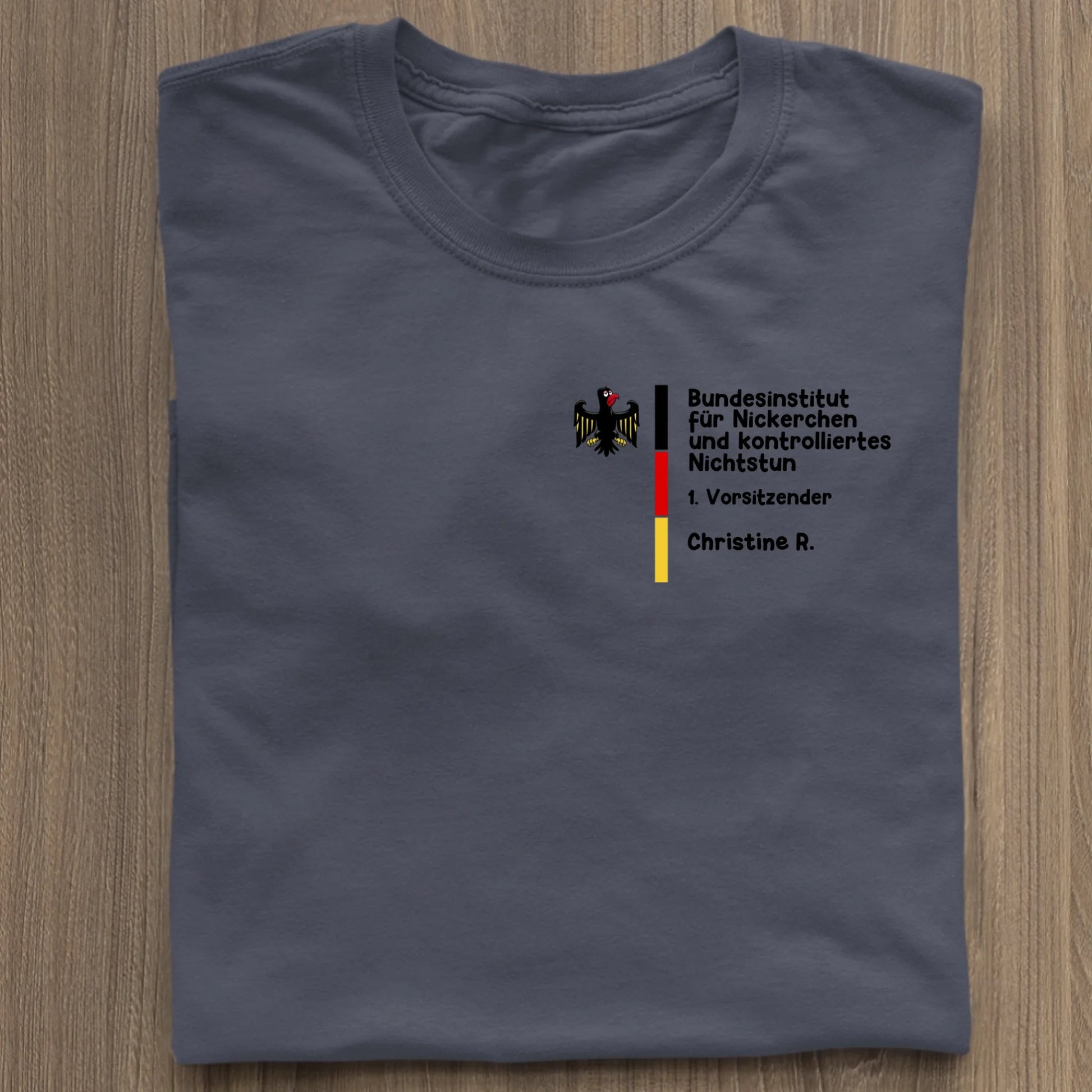 Bundesinstitut für Nickerchen und kontrolliertes Nichtstun - Organic Women's Shirt (personalisierbar) Serena T-Shirt ST ST French-Navy