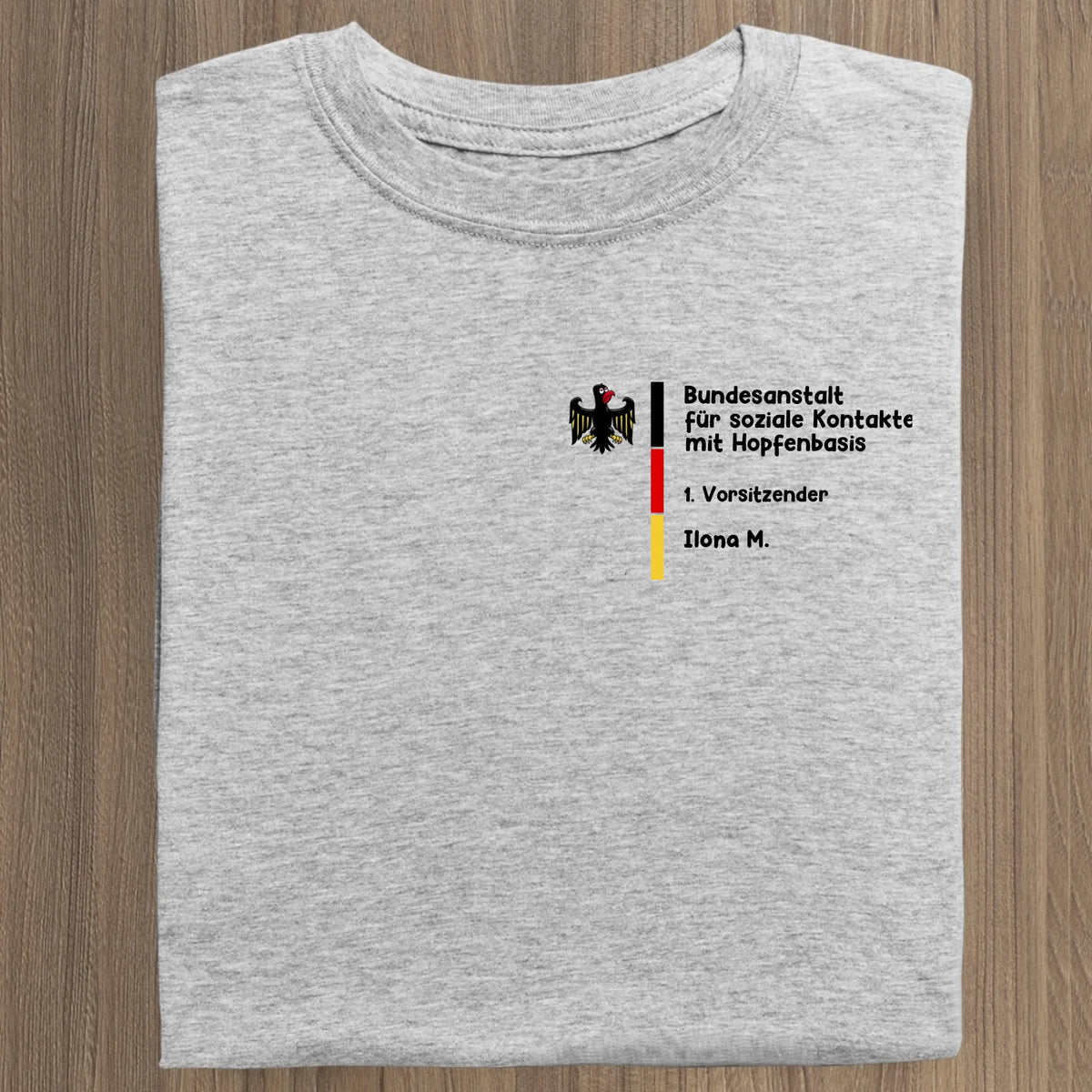 Bundesanstalt für soziale Kontakte mit Hopfenbasis - Organic Women's Shirt (personalisierbar) Serena T-Shirt ST ST Heather-Grey