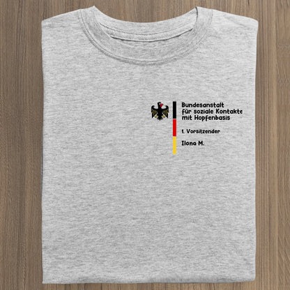 Bundesanstalt für soziale Kontakte mit Hopfenbasis - Organic Women's Shirt (personalisierbar) Serena T-Shirt ST ST Heather-Grey
