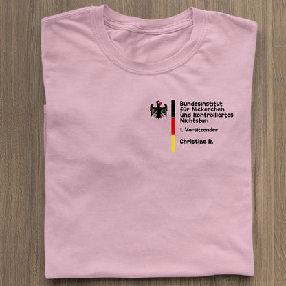 Bundesinstitut für Nickerchen und kontrolliertes Nichtstun - Organic Women's Shirt (personalisierbar) Serena T-Shirt ST ST Cotton-Pink