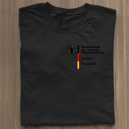 Bundesanstalt für massiven Arbeitszeitbetrug - Organic Women's Shirt (personalisierbar) Serena T-Shirt ST ST Black