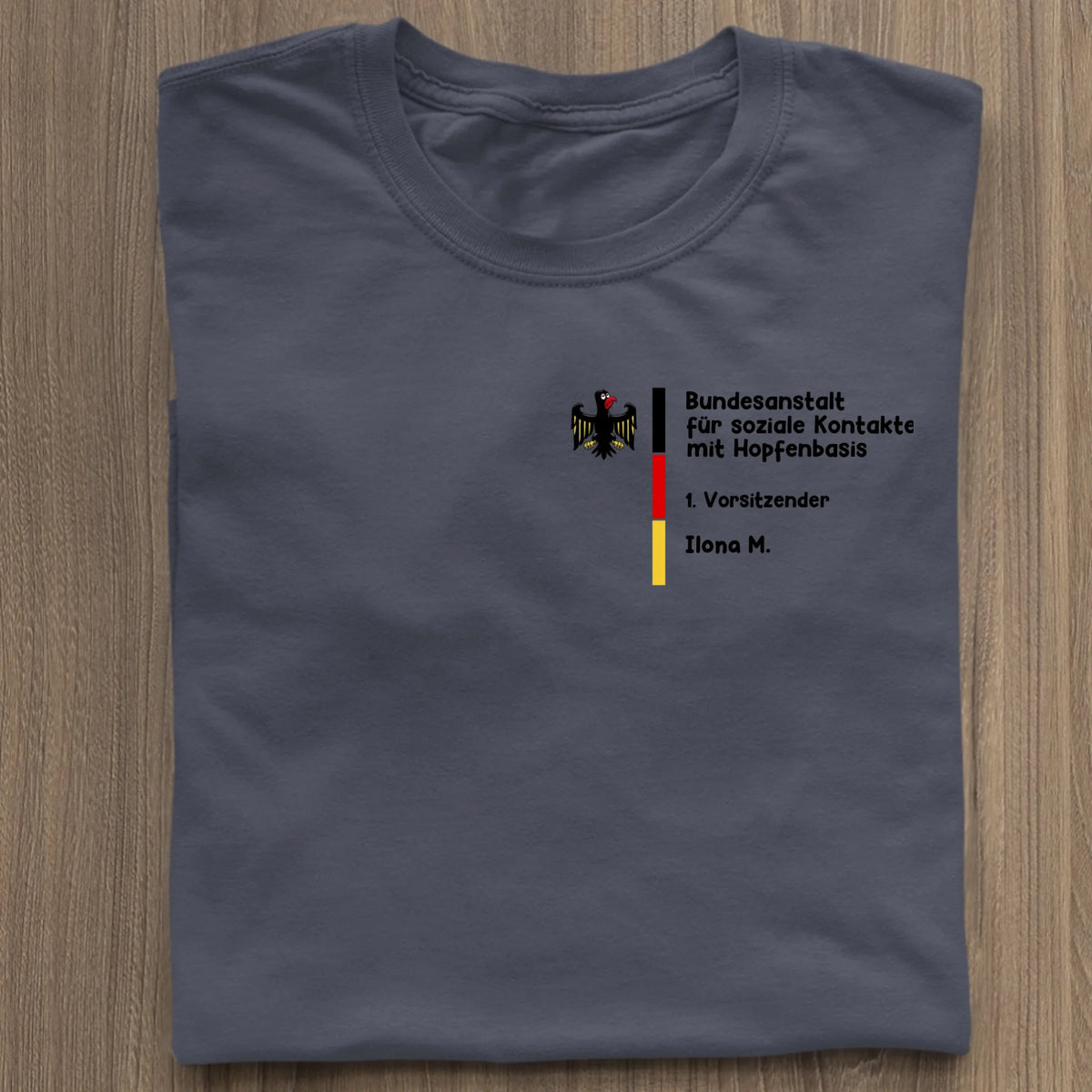 Bundesanstalt für soziale Kontakte mit Hopfenbasis - Organic Women's Shirt (personalisierbar) Serena T-Shirt ST ST French-Navy