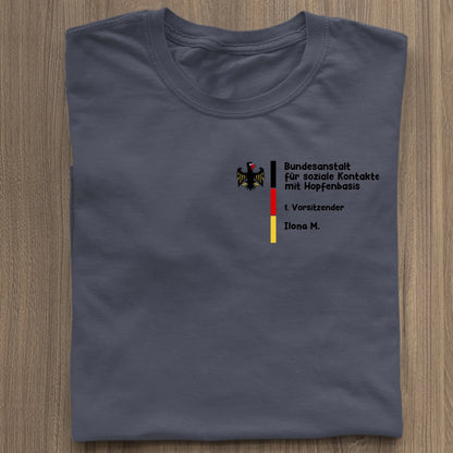 Bundesanstalt für soziale Kontakte mit Hopfenbasis - Organic Women's Shirt (personalisierbar) Serena T-Shirt ST ST French-Navy