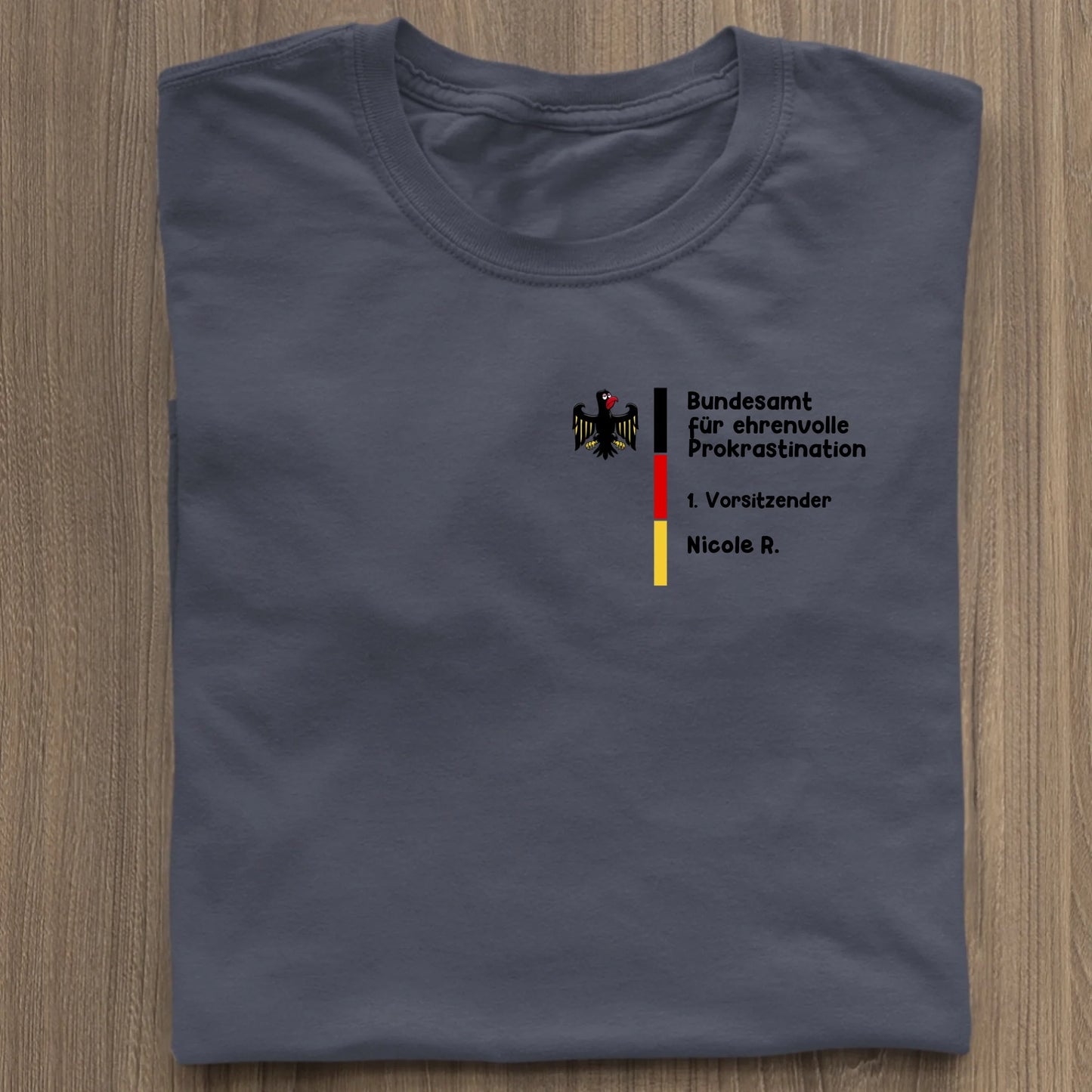 Bundesamt für ehrenvolle Prokrastination - Organic Women's Shirt (personalisierbar) Serena T-Shirt ST ST French-Navy