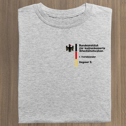 Bundesinstitut für koffeinbasierte Arbeitsmotivation - Organic Women's Shirt (personalisierbar) Serena T-Shirt ST ST Heather-Grey