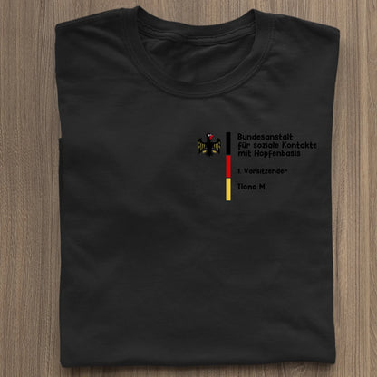 Bundesanstalt für soziale Kontakte mit Hopfenbasis - Organic Women's Shirt (personalisierbar) Serena T-Shirt ST ST Black