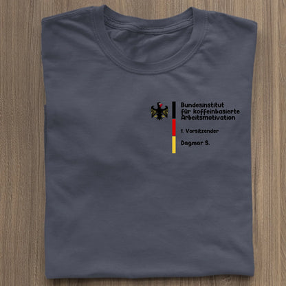Bundesinstitut für koffeinbasierte Arbeitsmotivation - Organic Women's Shirt (personalisierbar) Serena T-Shirt ST ST French-Navy
