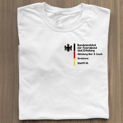 Bundesinstitut für Feierabend und Erholung - Organic Women's Shirt (personalisierbar) Serena T-Shirt ST ST White