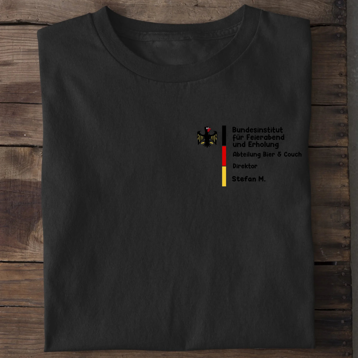 Bundesinstitut für Feierabend und Erholung - Organic Men's Shirt (personalisierbar) Crafter T-Shirt ST ST Black