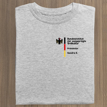 Bundesinstitut für ausgeprägte Grillkultur - Organic Women's Shirt (personalisierbar) Serena T-Shirt ST ST Heather-Grey