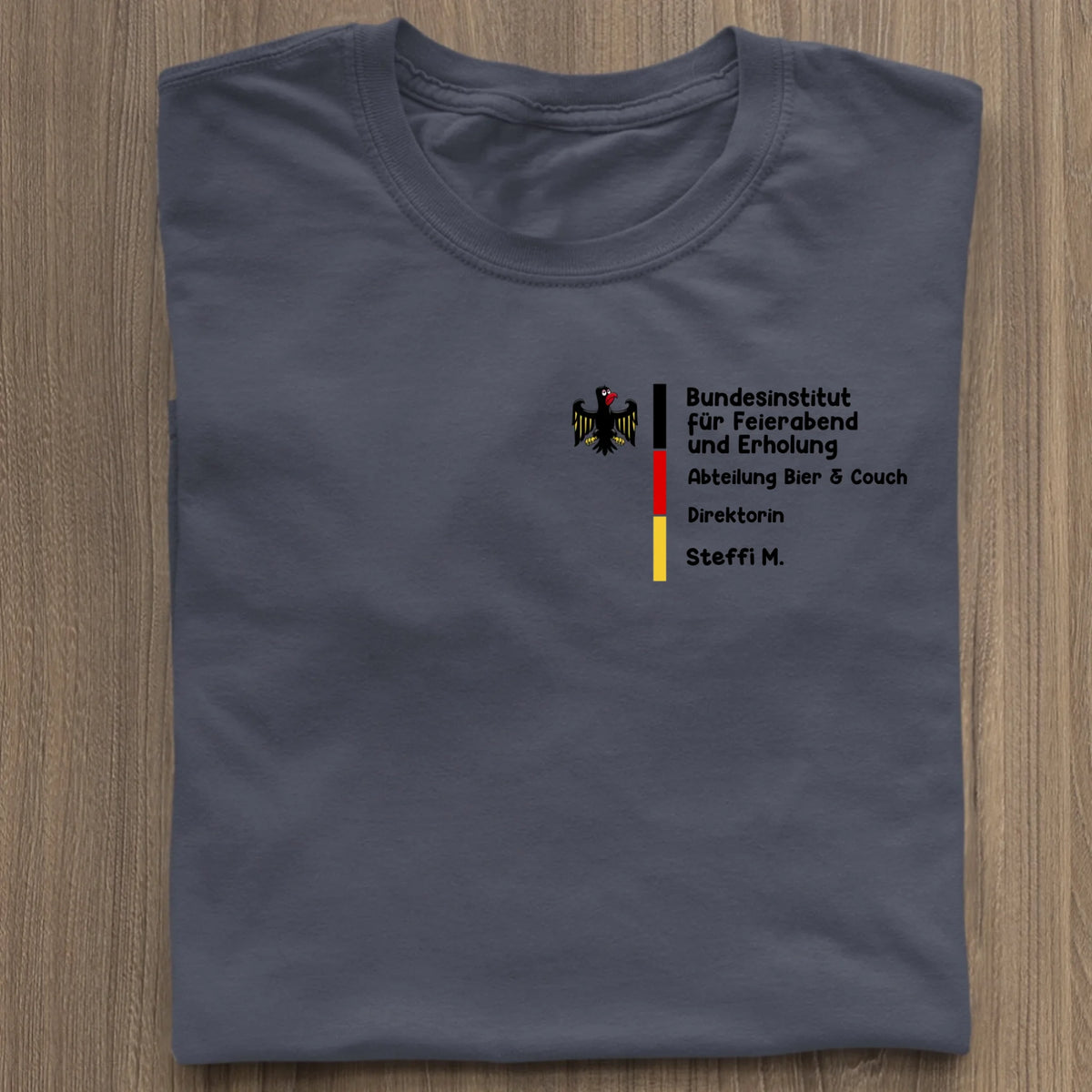 Bundesinstitut für Feierabend und Erholung - Organic Women's Shirt (personalisierbar) Serena T-Shirt ST ST French-Navy