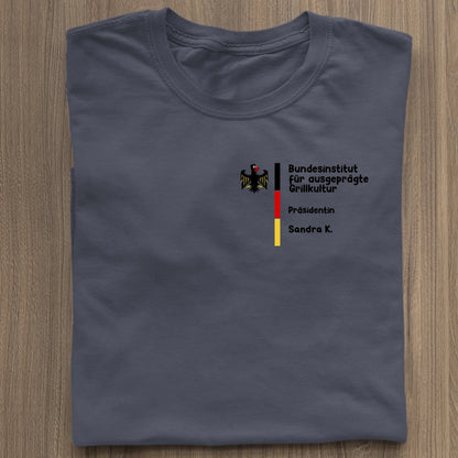 Bundesinstitut für ausgeprägte Grillkultur - Organic Women's Shirt (personalisierbar) Serena T-Shirt ST ST French-Navy