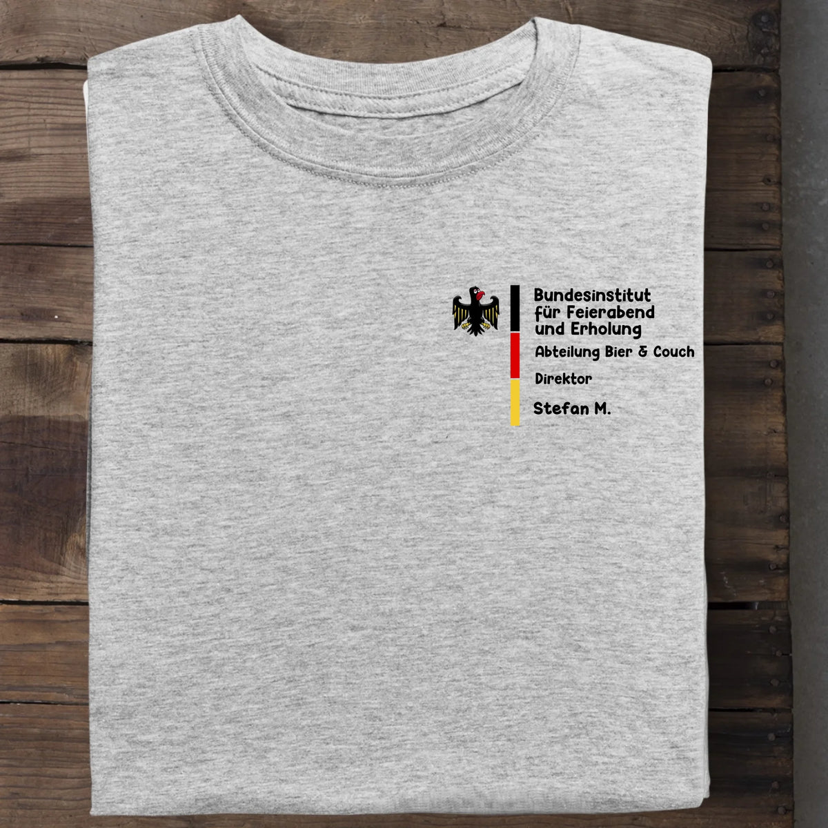 Bundesinstitut für Feierabend und Erholung - Organic Men's Shirt (personalisierbar) Crafter T-Shirt ST ST Heather-Grey