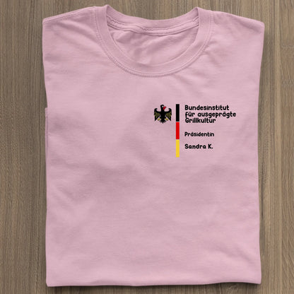 Bundesinstitut für ausgeprägte Grillkultur - Organic Women's Shirt (personalisierbar) Serena T-Shirt ST ST Cotton-Pink