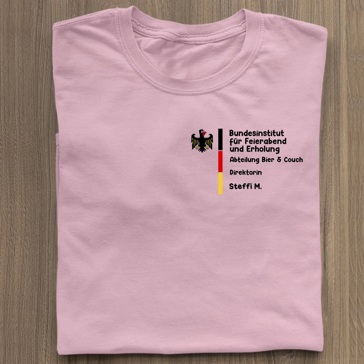 Bundesinstitut für Feierabend und Erholung - Organic Women's Shirt (personalisierbar) Serena T-Shirt ST ST Cotton-Pink