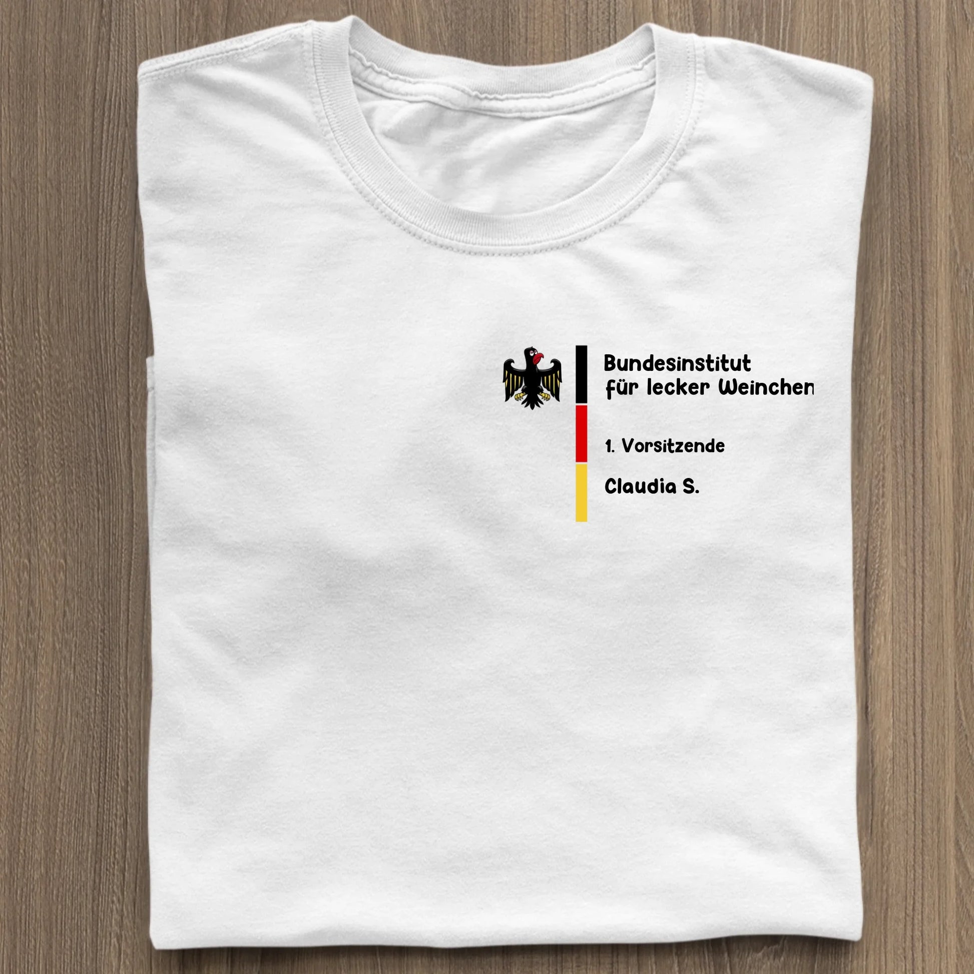 Bundesinstitut für lecker Weinchen - Organic Women's Shirt (personalisierbar) Serena T-Shirt ST ST White
